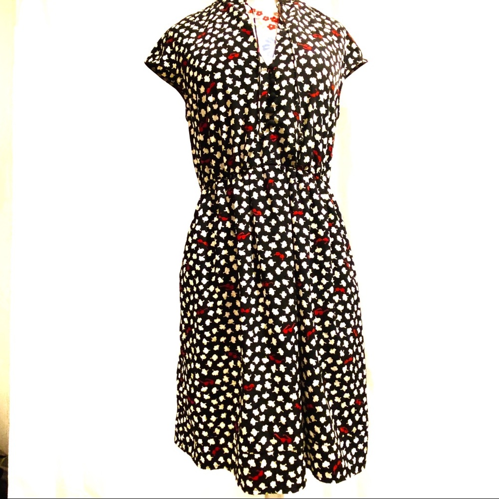 Maeve Flowers & Sunglasses Cap Sleeve Dress - Picture 3 of 9